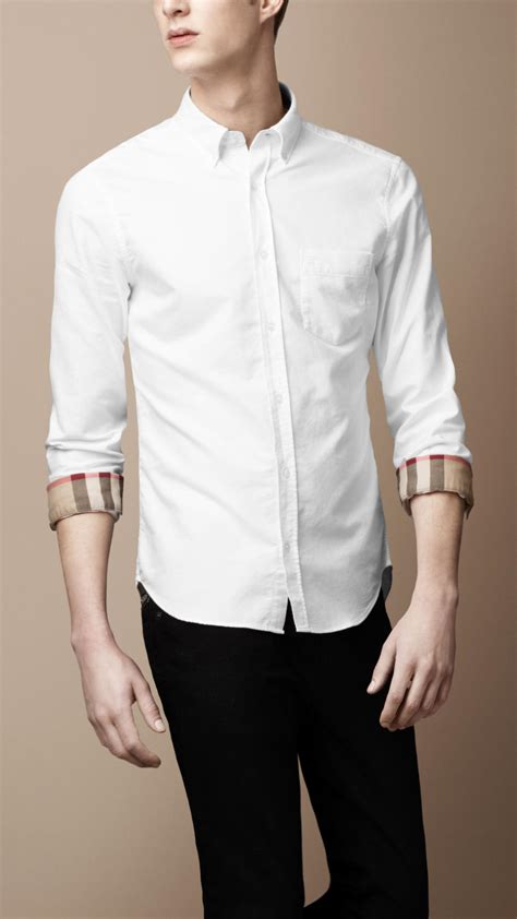 burberry shirt white womens|burberry white shirts for men.